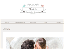 Tablet Screenshot of mariella-organisation-mariage.com